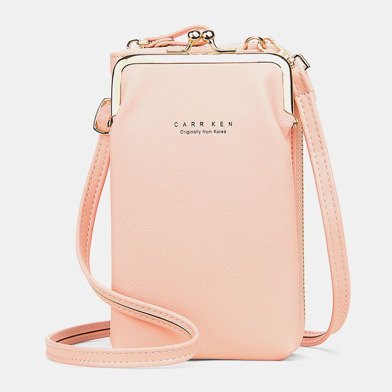 Naisten 9 Korttipaikkaa Puhelinlaukku Kiinteä Crossbody Laukku Olkalaukku