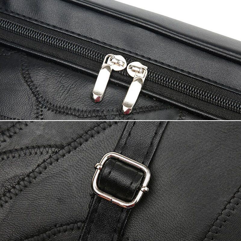 Naisten Aito Nahka Geometrinen Kuviointi Värit Vastaavat Vintage Isokokoiset Käsilaukut Olkalaukut Crossbody Laukut