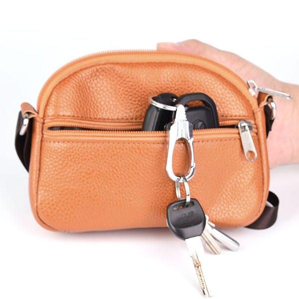 Naisten Aito Nahkainen Lehmännahkainen Olkalaukku Puhelinlaukku Crossbody-laukku