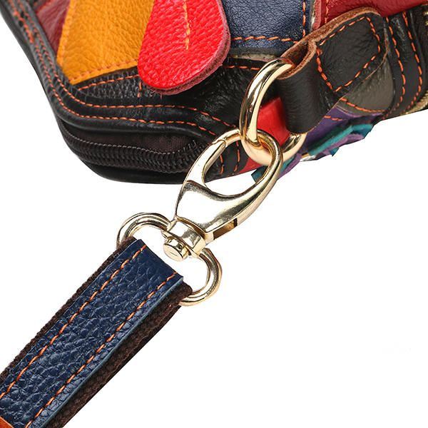 Naisten Aitoa Nahkaa Kukkainen Crossbody-laukku Vintage-laukku