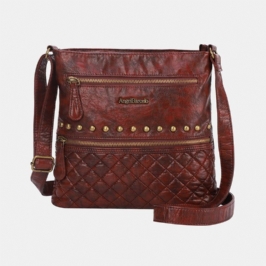 Naisten Argyle Waterproof Hardware Varkaudenesto Crossbody Laukku Olkalaukku