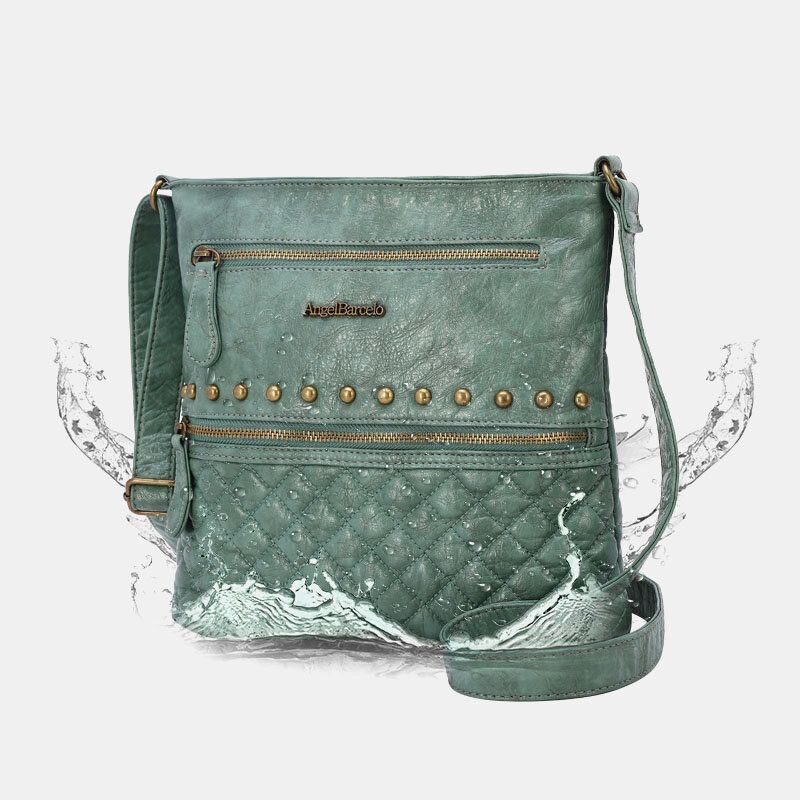 Naisten Argyle Waterproof Hardware Varkaudenesto Crossbody Laukku Olkalaukku