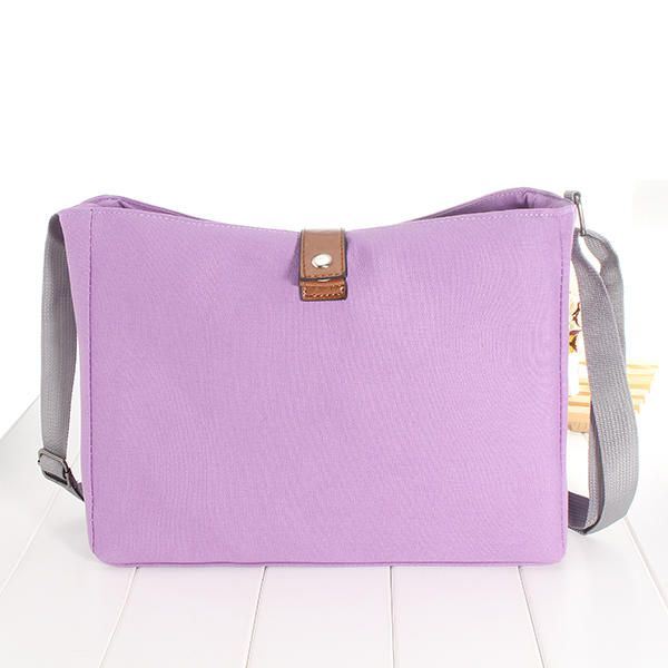 Naisten Canvas Casual Capacity Matkalaukku Olkalaukku Crossbody Laukut