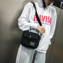 Naisten Canvas Hip-hop Crossbody Bag Olkalaukku