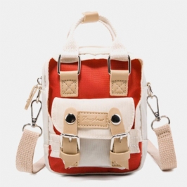 Naisten Colorblock Nylon Vedenpitävä Crossbody Laukku Mini Olkalaukku
