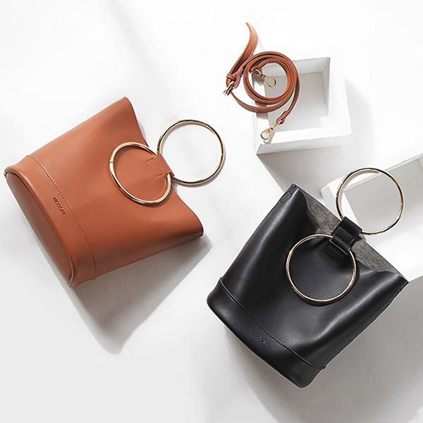 Naisten Cool Pu Bucket Laukut Crossbody Laukut