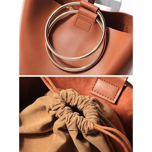 Naisten Cool Pu Bucket Laukut Crossbody Laukut