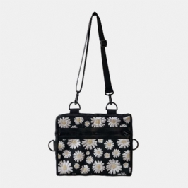 Naisten Daisy Casual Flower Nylon Crossbody Laukku Olkalaukku