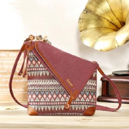 Naisten Kansallinen Kangaspainatus Retro Bohemia Crossbody -laukku