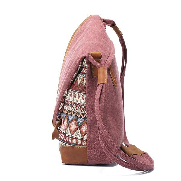 Naisten Kansallinen Kangaspainatus Retro Bohemia Crossbody -laukku