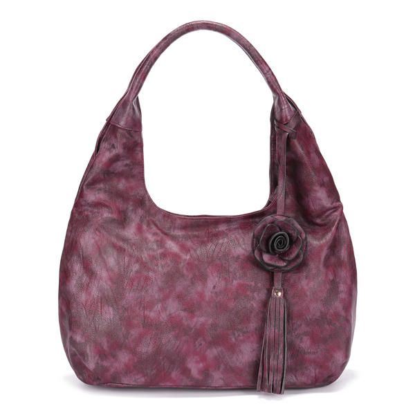 Naisten Kansallinen Vintage-kukkainen Crossbody-laukku