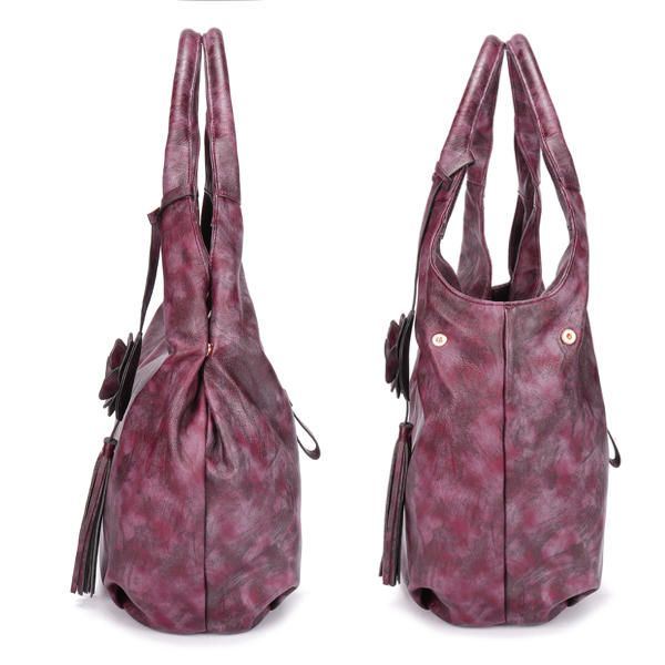 Naisten Kansallinen Vintage-kukkainen Crossbody-laukku