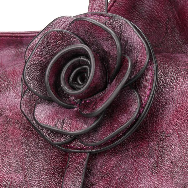 Naisten Kansallinen Vintage-kukkainen Crossbody-laukku