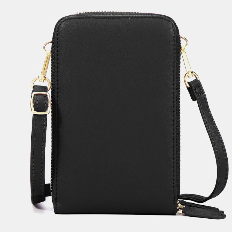 Naisten Keinonahkainen Rento Söpö Musta Kissa Ja Raidat Kuviollinen Säädettävä Olkalaukku Crossbody Laukku