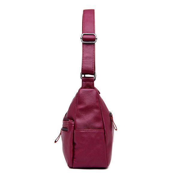 Naisten Keinonahkainen Vapaa-ajan Olkalaukku Crossbody Laukku Olkalaukku