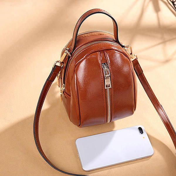 Naisten Keinonahkainen Wild Crossbody -laukku Muodikas Kuorilaukku
