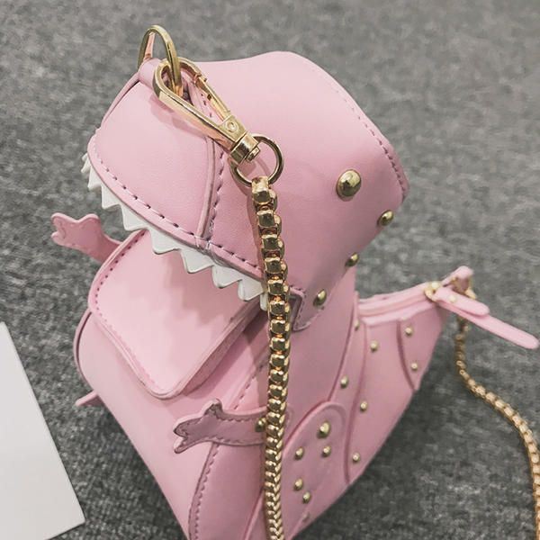 Naisten Ketjun Dinosauruksen Muotoinen Söpö Crossbody Laukku