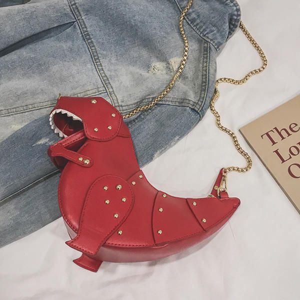 Naisten Ketjun Dinosauruksen Muotoinen Söpö Crossbody Laukku