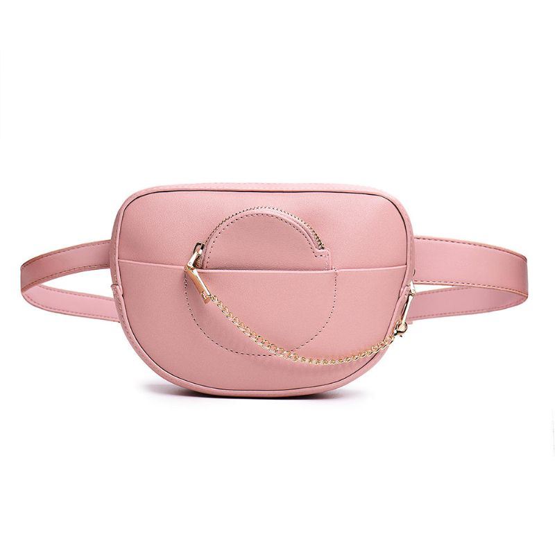 Naisten Ketjuvyötärölaukku Kiinteä Puhelinlaukku Crossbody-laukku