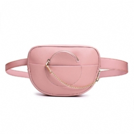 Naisten Ketjuvyötärölaukku Kiinteä Puhelinlaukku Crossbody-laukku