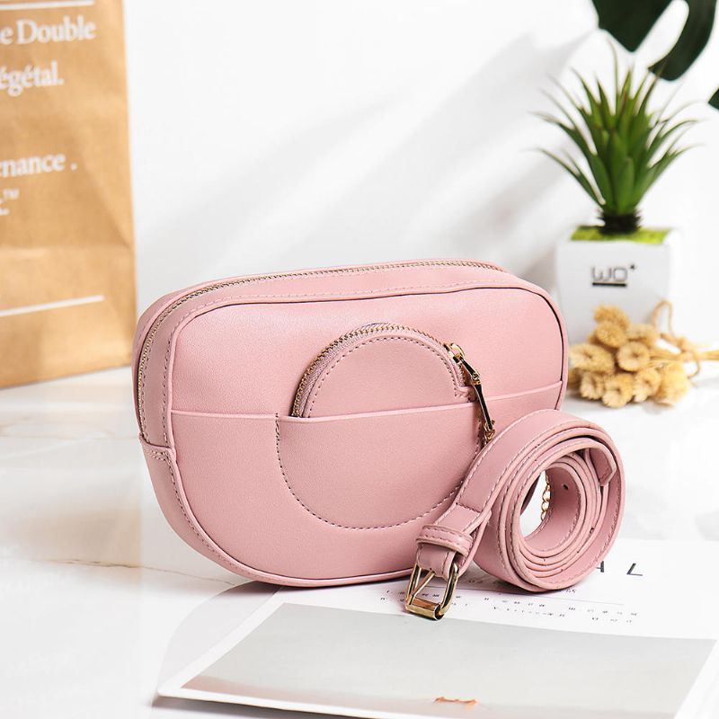 Naisten Ketjuvyötärölaukku Kiinteä Puhelinlaukku Crossbody-laukku