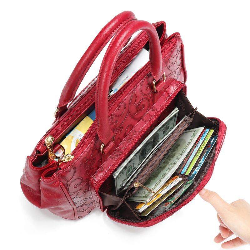 Naisten Kohokuvioitu Käsilaukku Kukka-muoti Crossbody Laukku