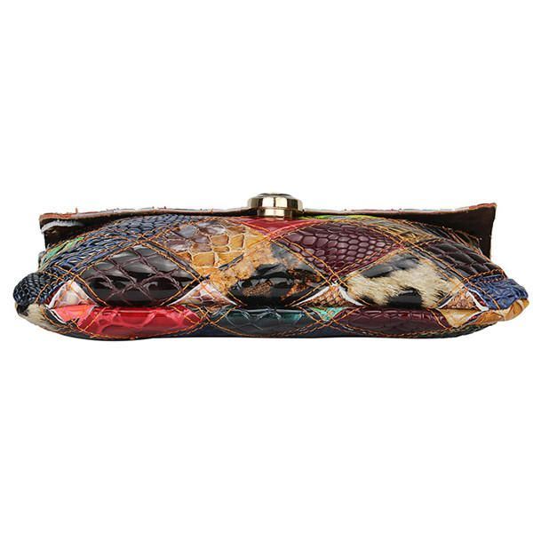 Naisten Kontrastiväriset Olkalaukut Naisten Vintage Crossbody Laukut Tyylikkäät Olkalaukut