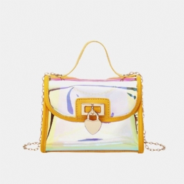 Naisten Laserketju Pvc Crossbody Bag Olkalaukku Käsilaukku