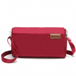 Naisten Matkapassin Säilytyslaukku Nylon Vedenpitävä Crossbody Laukku