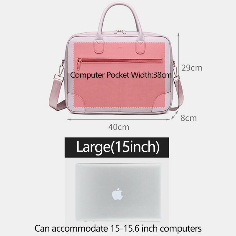 Naisten Moniosastoinen Vedenpitävä Crossbody Laukku Kevyt Hengittävä 13.3/14/15.6 Tuuman Kannettavan Tietokoneen Olkalaukku Käsilaukku