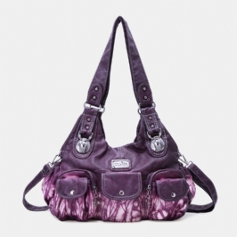 Naisten Monitaskuinen Crossbody Bag Solmiovärjäysolkalaukku