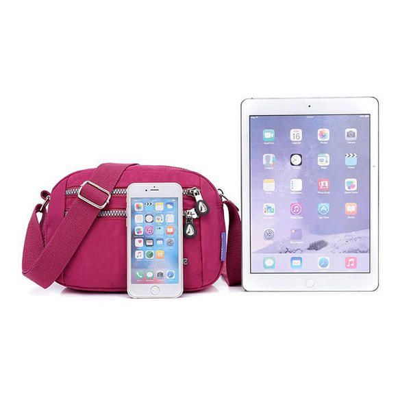Naisten Monitaskuinen Crossbody-laukku Vedenpitävä Nailonlaukku