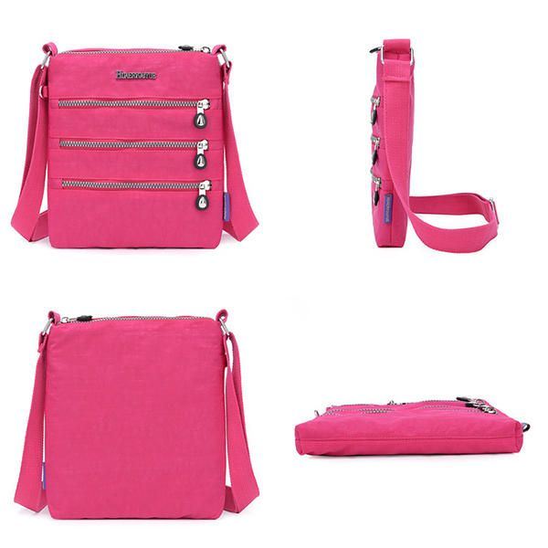 Naisten Monitaskuinen Nailoninen Vedenpitävä Crossbody-laukku