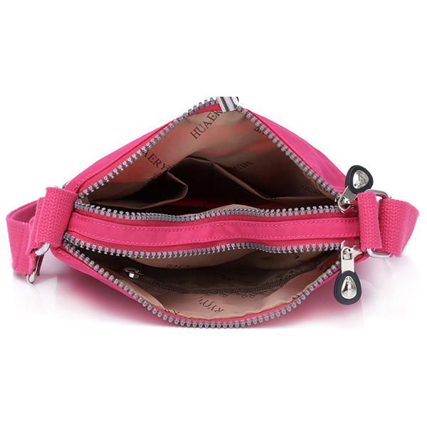 Naisten Monitaskuinen Nailoninen Vedenpitävä Crossbody-laukku