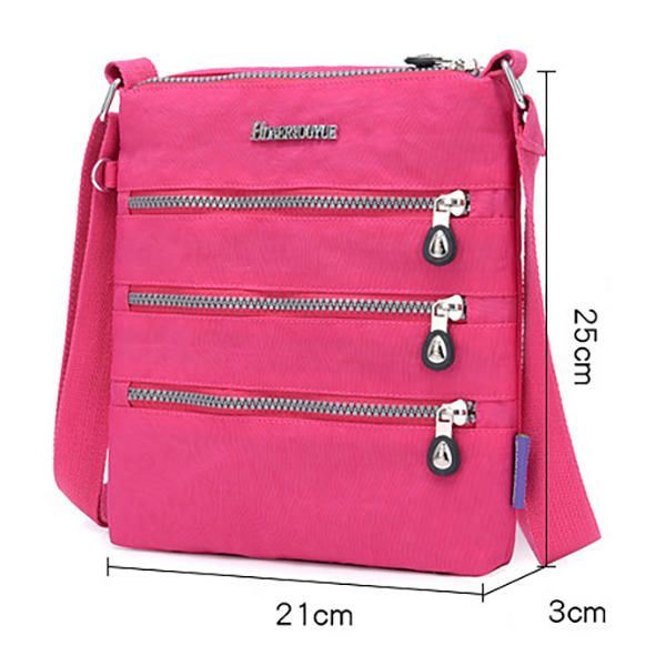 Naisten Monitaskuinen Nailoninen Vedenpitävä Crossbody-laukku