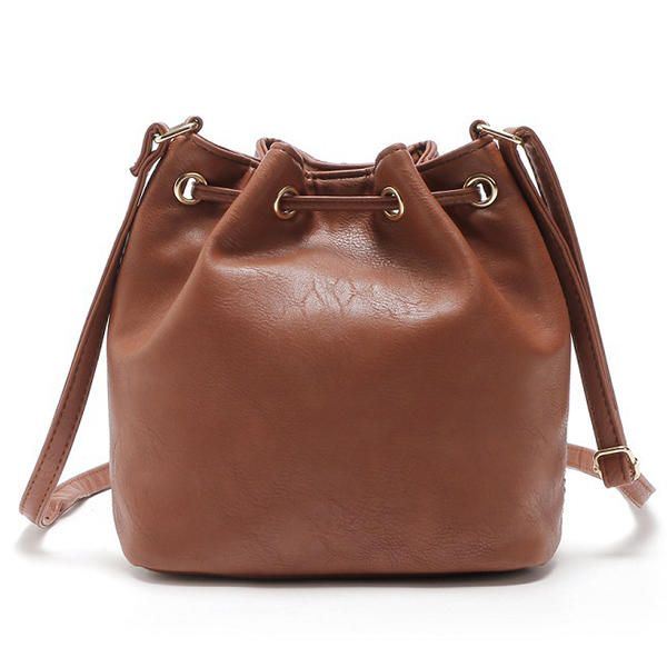 Naisten Muoti Bohemian Striped Bucket Bag Messenger-olkalaukku