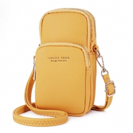 Naisten Muoti Solid Phone Laukku Rento Crossbody Laukku