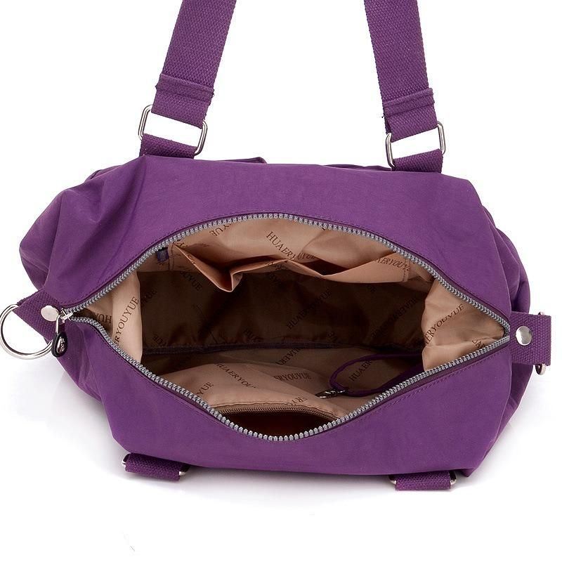 Naisten Nailoninen Suuri Kapasiteetti Kevyt Monitaskuinen Crossbody-laukku