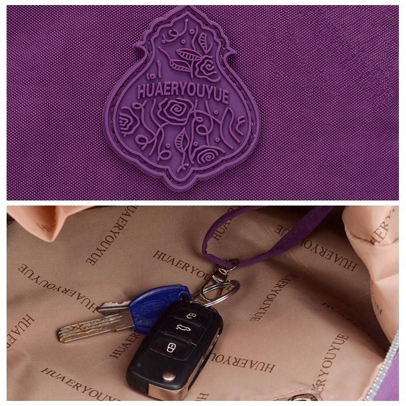 Naisten Nailoninen Suuri Kapasiteetti Kevyt Monitaskuinen Crossbody-laukku