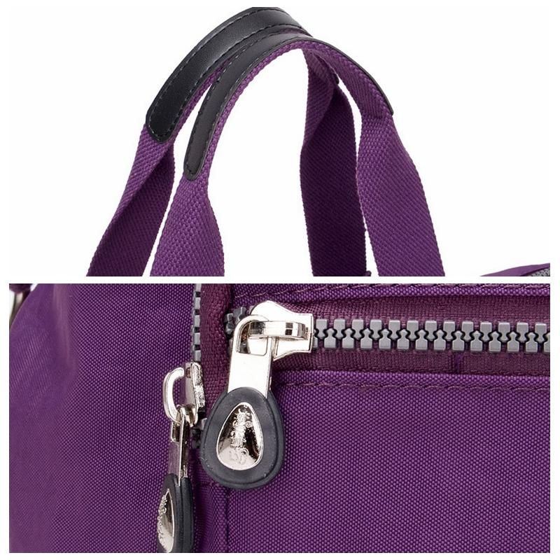 Naisten Nailoninen Suuri Kapasiteetti Kevyt Monitaskuinen Crossbody-laukku