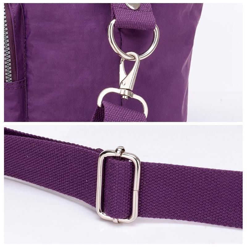 Naisten Nailoninen Suuri Kapasiteetti Kevyt Monitaskuinen Crossbody-laukku