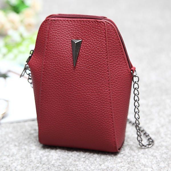 Naisten Nainen Pu Krokotiilikuvioinen Ketjulaukku Puhelinlaukku Kytkinlaukku Crossbody Bag