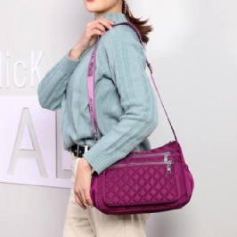 Naisten Nylon Kevyt Vedenpitävä Olkalaukku Crossbody Laukku