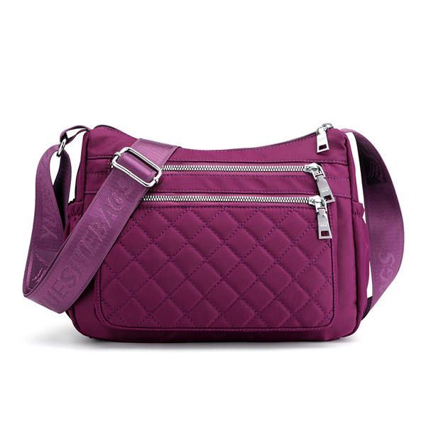 Naisten Nylon Kevyt Vedenpitävä Olkalaukku Crossbody Laukku