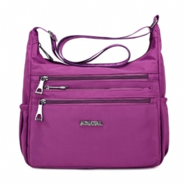Naisten Nylon Light Olkalaukut Multi Pockets Crossbody Bag
