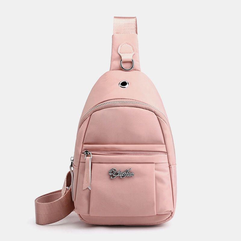Naisten Nylon Vedenpitävä Rintalaukku Crossbody Laukku
