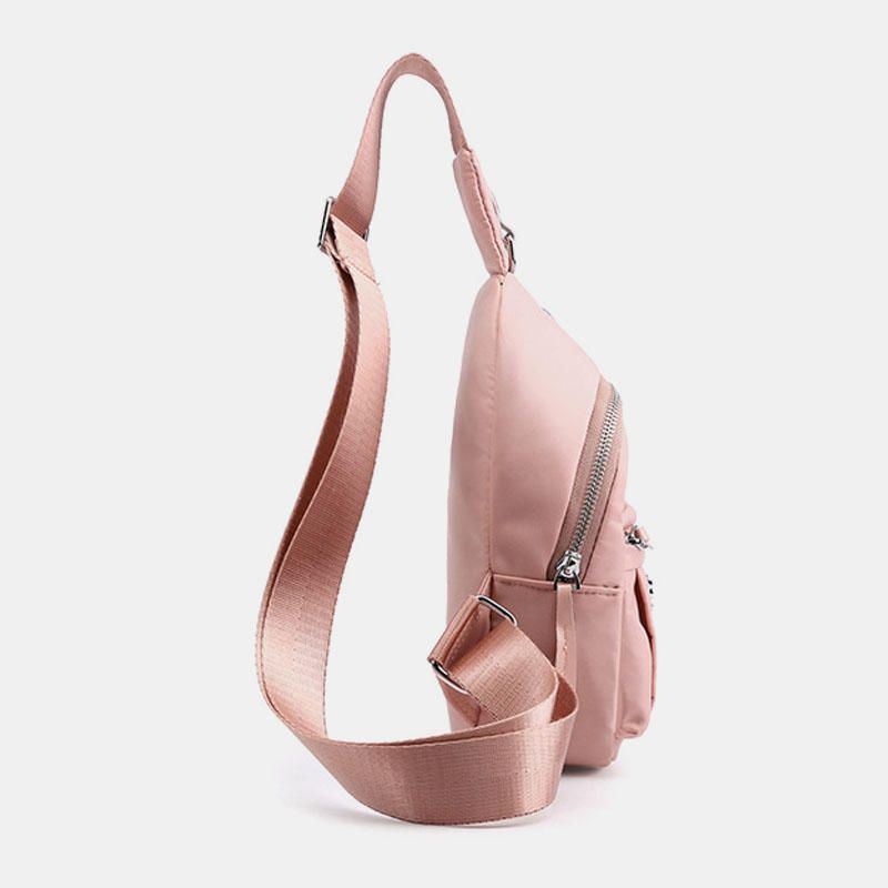 Naisten Nylon Vedenpitävä Rintalaukku Crossbody Laukku