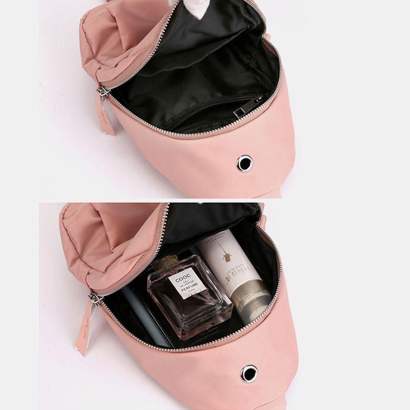 Naisten Nylon Vedenpitävä Rintalaukku Crossbody Laukku