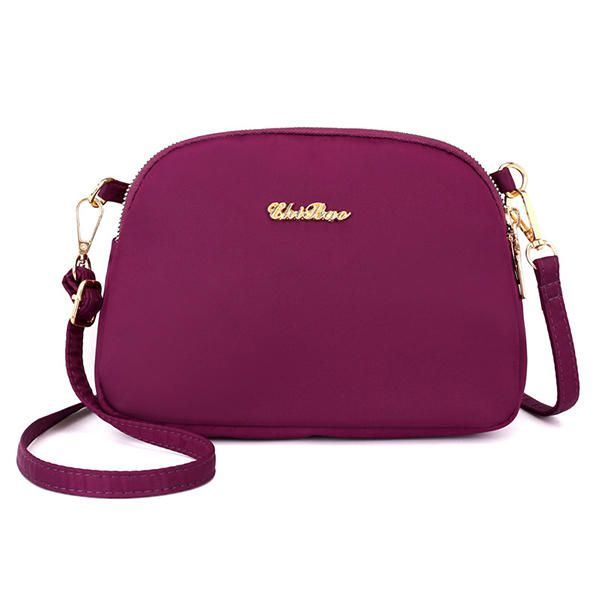 Naisten Nylon Vedenpitävä Solid Casual Muoti Olkalaukku Kuorilaukku Kytkinlaukku Crossbody Bag