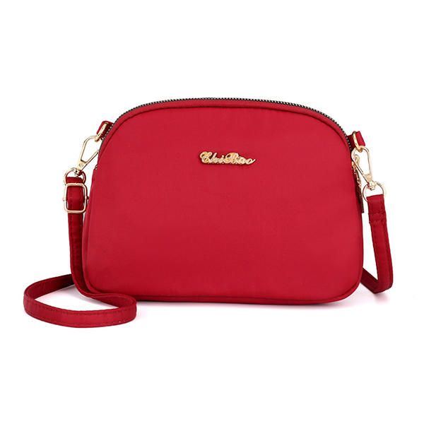 Naisten Nylon Vedenpitävä Solid Casual Muoti Olkalaukku Kuorilaukku Kytkinlaukku Crossbody Bag